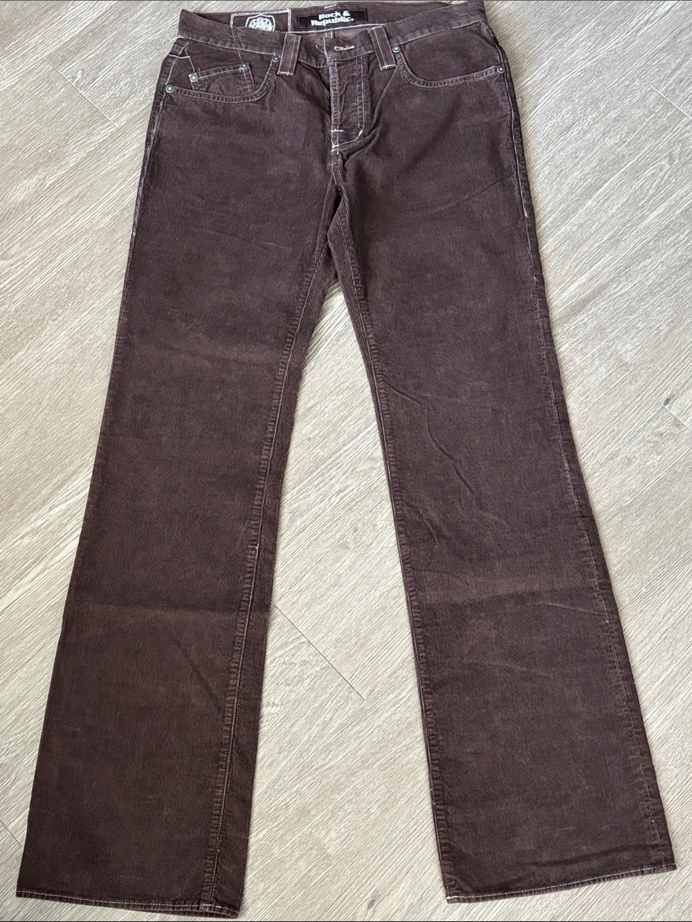 Rock & Republic Men's Brown Corduroy Pants